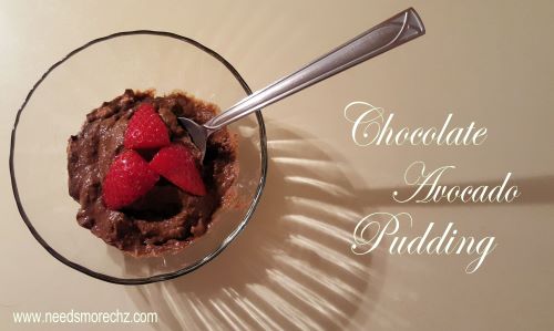 chocolate avocado pudding banner