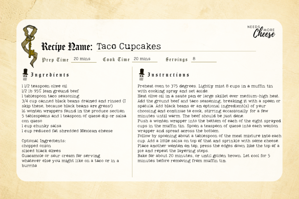 Taco Cupcakes