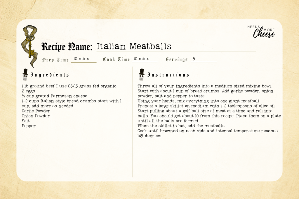 Italian Meatballs