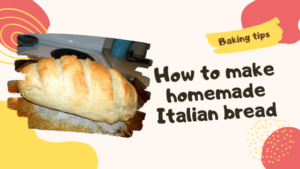 homemade italian bread blog post header