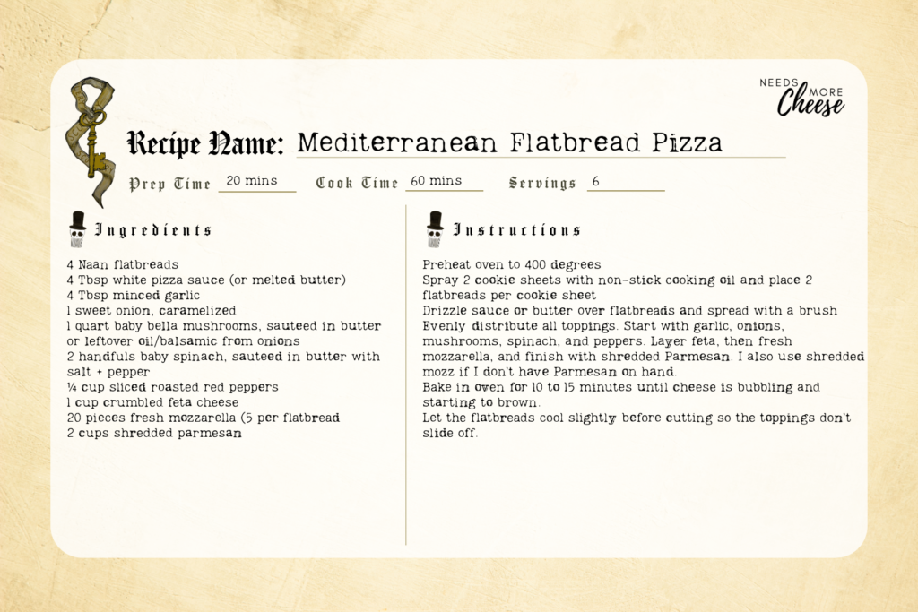 Mediterranean Flatbread Pizza
