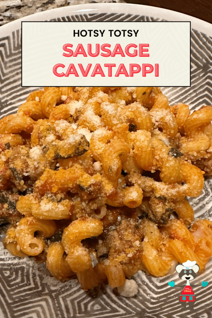 Bowl of Sausage Cavatappi 